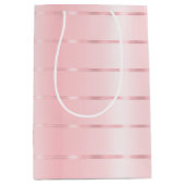 ブッシュピンクリボンボウ ブライダルシャワー ミディアムペーパーバッグ (正面)