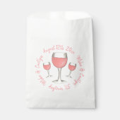 ブッシュピンクローズ オールデイ ロゼ ワイン ブライダルシャワー フェイバーバッグ (正面)