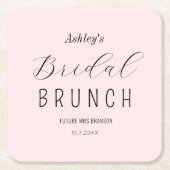 ブッシュピンク ウェディング ブランシュ ペーパーコースター (正面)
