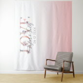 ブッシュピンク グラデーション 自撮り 愛 バックドロップ ウェディング タペストリー (インサイチュ)