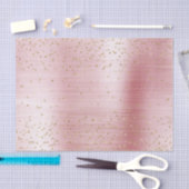 ブッシュピンク グラムゴールドスパークル コンフェッティ ベビーシャワー 薄葉紙 (クラフト)