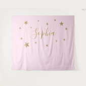 ブッシュピンク ゴールドスターズ 個人名 背景 タペストリー (正面(横))