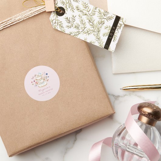 ブッシュピンク ティーパーティー ラウンドシール