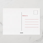 ブッシュピンク フォト グラデーション パーティー 箔 封筒付招待状 箔招待状 (裏面)