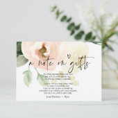 ブッシュピンク フラワー ウェル ウェディング ノート ギフトカードについて (スタンド正面)