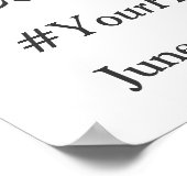 ブッシュピンク フラワー 卒業パーティー フォトブース ポスター (角)