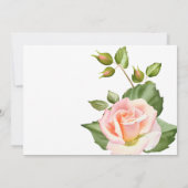 ブッシュピンク ボタニカル ウェディング サンクス サンキューカード (裏面)