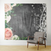 ブッシュピンク ボホ カスタマイズ フォトブース 背景 タペストリー (インサイチュ(横))