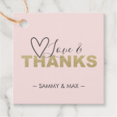 ブッシュピンク ラブ&サンクス フェイバータグ (正面)