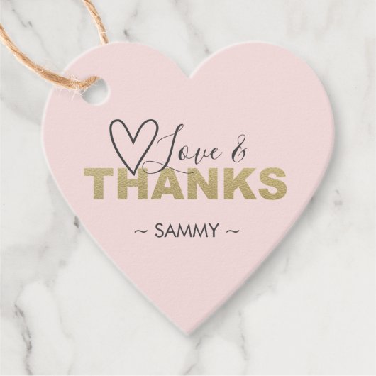 ブッシュピンク ラブ＆サンクス フェイバータグ (正面)