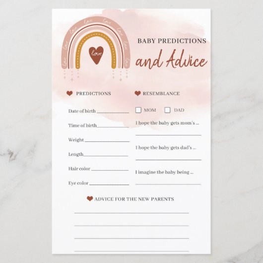 ブッシュピンク レインボーベイビー 予測とアドバイス (正面)