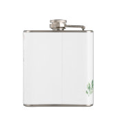 ブッシュピンク ローズゴールド ウェディングシャワー フラスク (裏面)