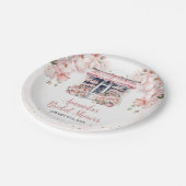 ブッシュピンク 彼女は市場から消えた ブライダルシャワーパーティー ペーパープレート (アングル)