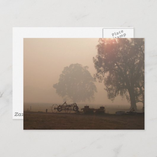 ブッシュファイア煙はがき ポストカード (正面/裏面)