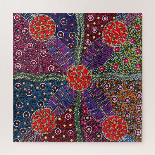 ブッシュプラム伝統的と体絵を描 ジグソーパズル (縦)