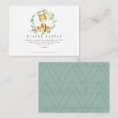 ブッシュベビーカンガルーおむつラッフルチケットカード エンクロージャーカード (正面/裏面)