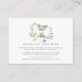 ブッシュベビーコアラ赤ちゃんシャワーギフトディスプレイ エンクロージャーカード (正面)