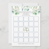 ブッシュベビーコアラ赤ちゃんシャワービンゴゲームカード 招待状 (正面)