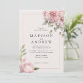 ブッシュペオニーガーデンウェディング招待状 招待状 (スタンド正面)