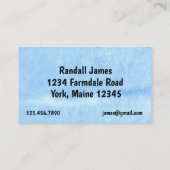 ブッシュホーギングオレンジトラクタファーム機器 名刺 (裏面)