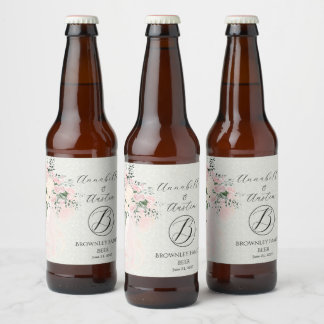 ブッシュボウローズ藤ブーケ ビールラベル