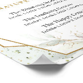 ブッシュローズとグリーンのゴールドシグネチャードリンク ポスター (角)