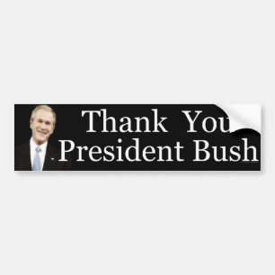 ブッシュ大統領ありがとう バンパーステッカー