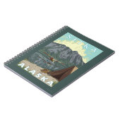 ブッシュ飛行機と魚釣り – アラスカ,シトカ ノートブック (左側)