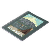 ブッシュ飛行機と魚釣り – アラスカ，シトカ ノートブック (左側)