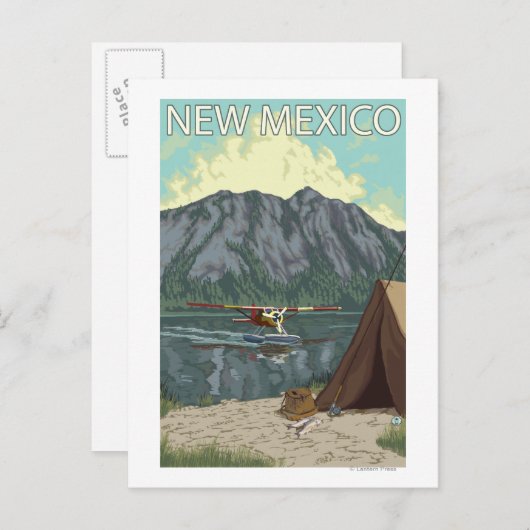 ブッシュ飛行機釣りニューメキシコ ポストカード (正面/裏面)