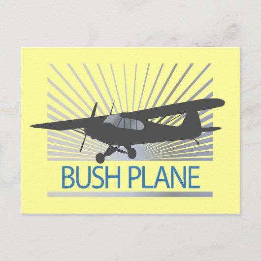 ブッシュ飛行機 ポストカード (正面)