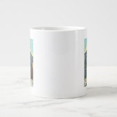 ブッシュ飛行機&魚釣り-アラスカ州シーワード ジャンボコーヒーマグカップ (正面)