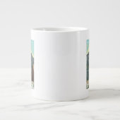 ブッシュ飛行機&魚釣り-アラスカ、バルデス ジャンボコーヒーマグカップ (正面)