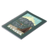 ブッシュ飛行機&魚釣り – アラスカ,バルデス ノートブック (左側)