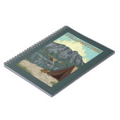 ブッシュ飛行機&魚釣り-イエローストーンナショナル ノートブック (左側)