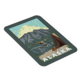 ブッシュ飛行機&魚釣り – デナリ・ナットル・パーク， マグネット (右側)