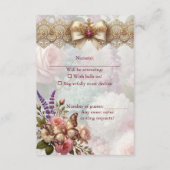 ブッシュ・アンド・ブルーム ヴィンテージ フラワーズ RSVP カード (裏面)