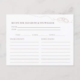 ブッシュ ウェディング リング ブライダル シャワー レシピ リクエスト ポストカード