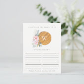 ブッシュ カッティングボード レシピ リクエスト ブライダルシャワー ポストカード (スタンド正面)