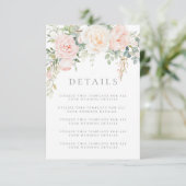 ブッシュ＆セージ フラワー ウェディング 詳細 封入カード エンクロージャーカード (スタンド正面)