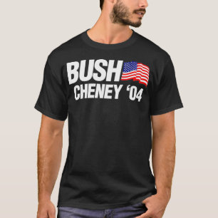 ブッシュ・チェイニー2004選挙キャンペーンロゴプルオーバー Tシャツ