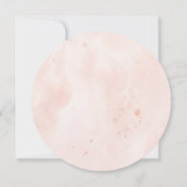 ブッシュ＆ネイビー 水彩フラワー モダンウェディング セーブザデート (裏面)