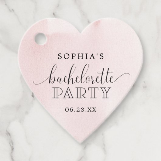 ブッシュ バチェロレッテパーティー プレゼントタグ フェイバータグ (正面)