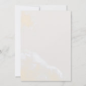 ブッシュ＆バーガンディ フラワーバタフライ 秋のウェディング 招待状 (裏面)