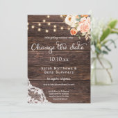 ブッシュ ピーチ フローラル ウッドレース ライト 延期 招待状 (スタンド正面)