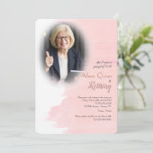 ブッシュ フォト 退職パーティー 招待状 (スタンド正面)