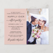 ブッシュ フォト QR コード 結婚式 披露宴 招待状 (正面)