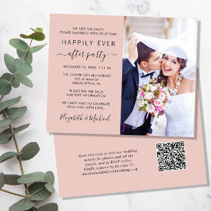 ブッシュ フォト QR コード 結婚式 披露宴 招待状