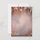 ブッシュ フラワーズ ストリング ライト ウェディング 招待状 (裏面)