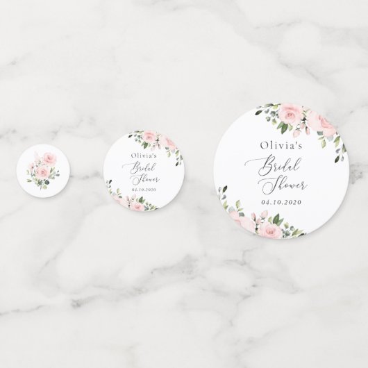 ブッシュ フラワーズ, ピンク フラワーズ, ボヘミア, ブライズ シャワー コンフェッティ (正面)